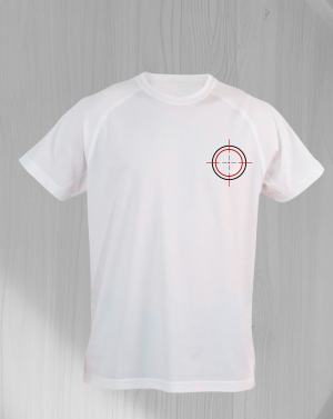 Camiseta técnica unisex "Shoot the runner"
