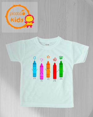 Camiseta para peques tacto algodón "Ceras"