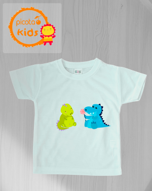 Camiseta para peques tacto algodón "Dinosaurios"