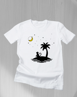 Camiseta hombre "Mono Luna"