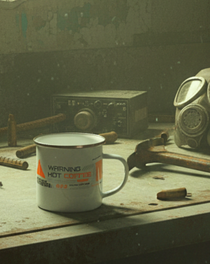 taza Metal Hot Cofee