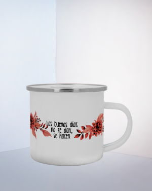 Taza Metal "Buenos Días"