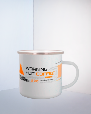 Taza Metal "Hot Coffee"