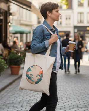 bolsa tote Lino Japones
