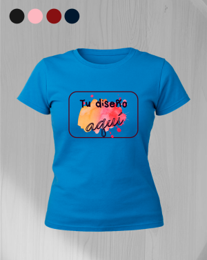 Camiseta Algodón Mujer Personalizable