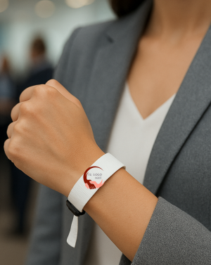 Pulsera de tela con cierre